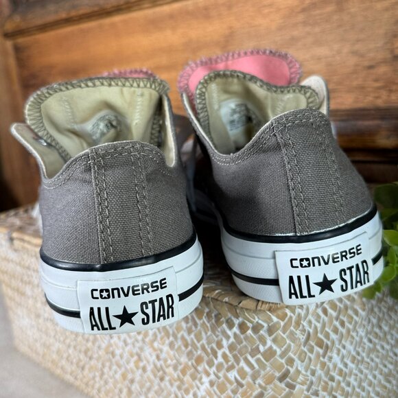 Converse All Star Chuck Taylor Low Top Double Tongue Sneakers Women's 9 Men's 7 - Picture 6 of 11